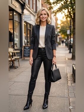 7 For All Mankind Black Skinny  Jeans